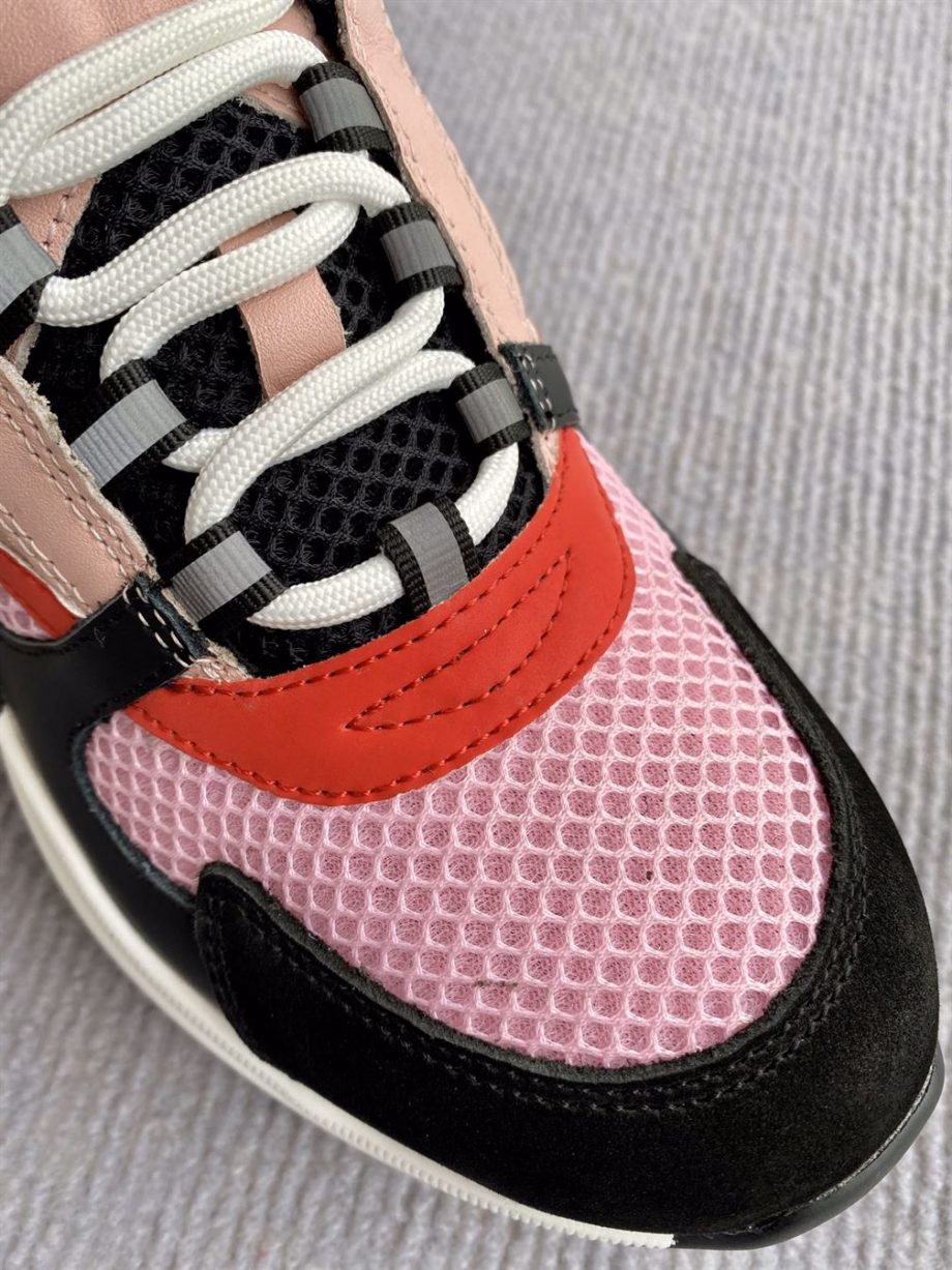 B22 Sneaker Black And Pink Technical Mesh And Calfskin - Cdo054