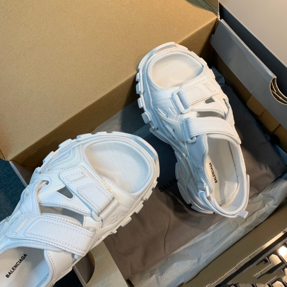 Balenciaga Track Sandals In White - BBG002