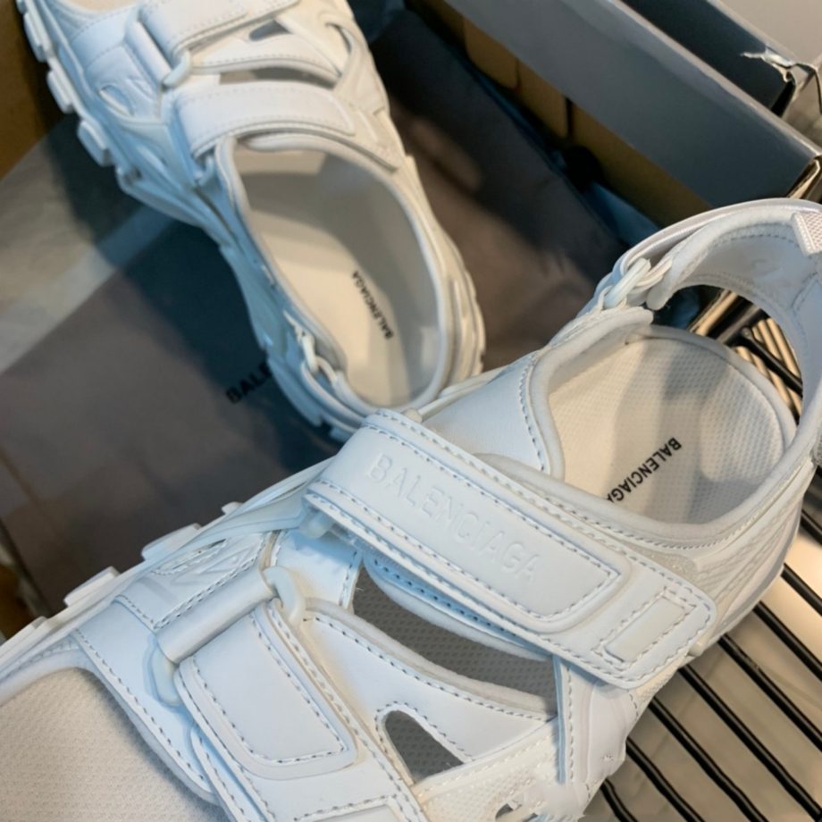 Balenciaga Track Sandals In White - BBG002