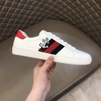 Gucci Ace Embroidered Low-Top Sneakers - Gcc048