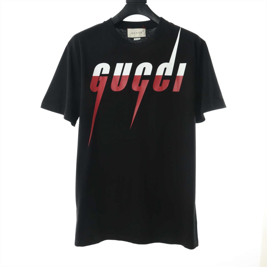 T-Shirt With Gucci Blade Print - GCS011