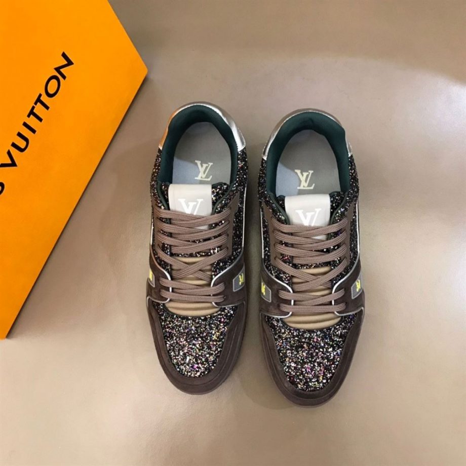 Louis Vuitton Trainer Sneakers In Gray - Lsvt100