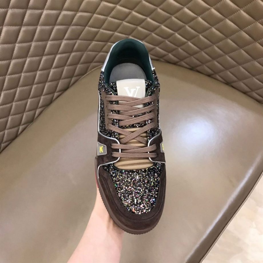 Louis Vuitton Trainer Sneakers In Gray - Lsvt100