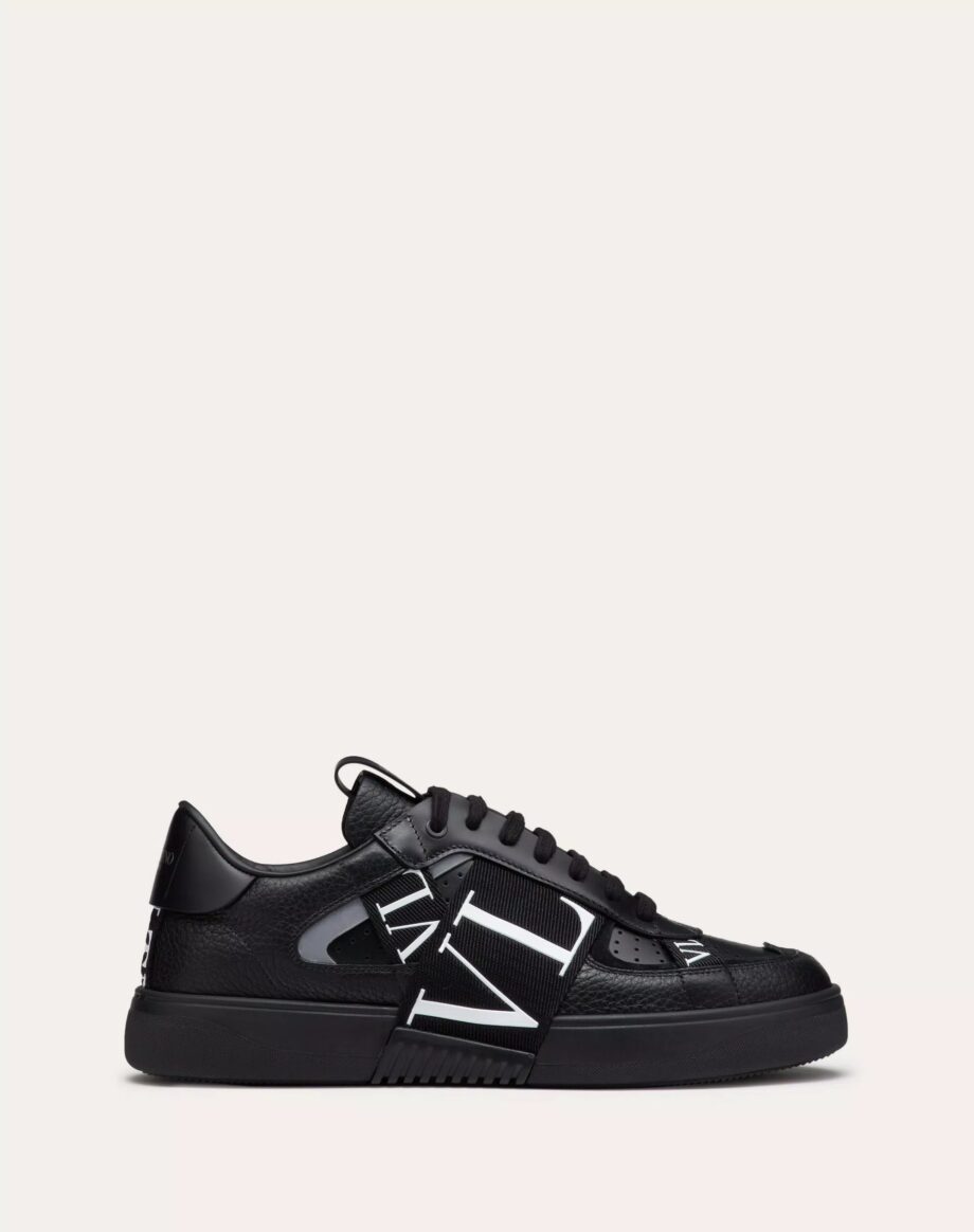 Low-Top Calfskin VL7N Sneaker with Bands - VLS047