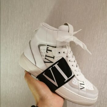 Mid-Top Calfskin VL7N Sneaker With Bands - VLS033