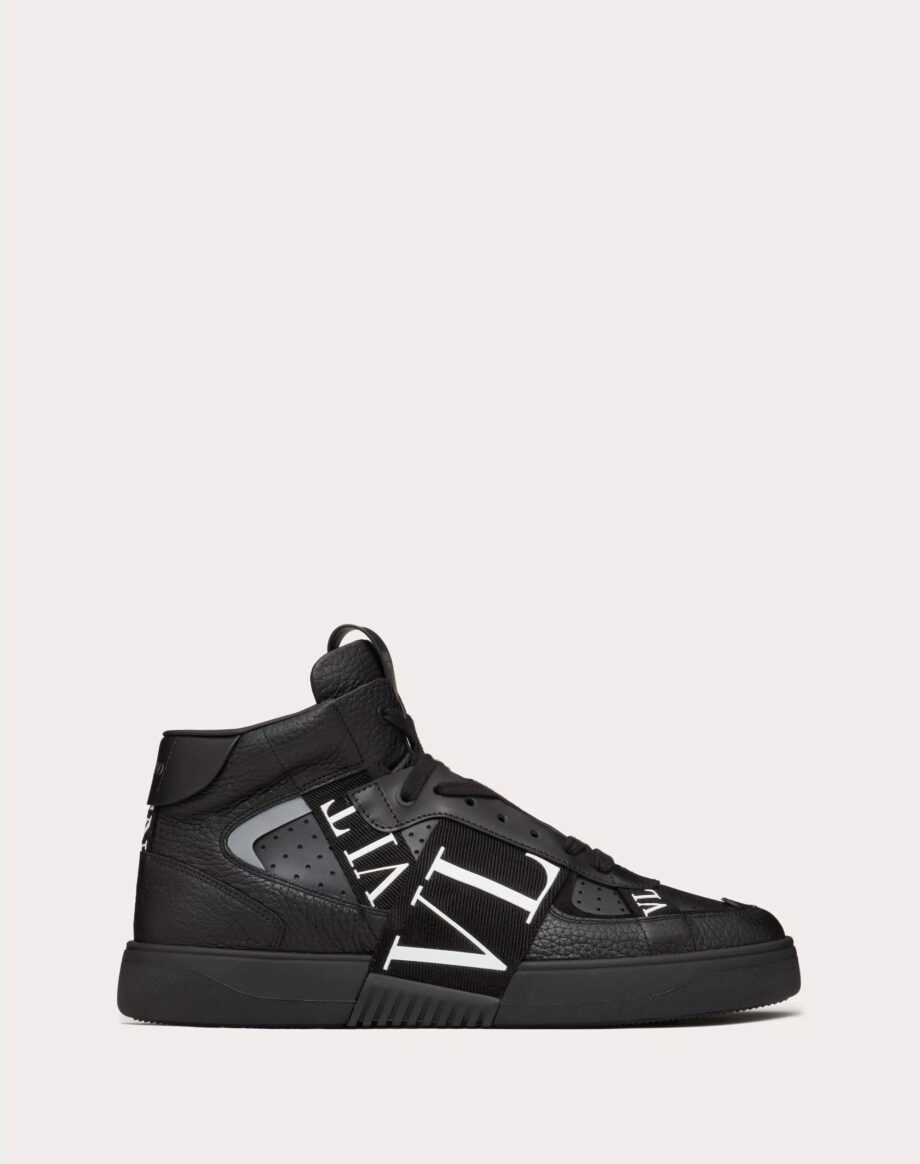 Mid-Top Calfskin VL7N Sneaker With Bands - VLS034