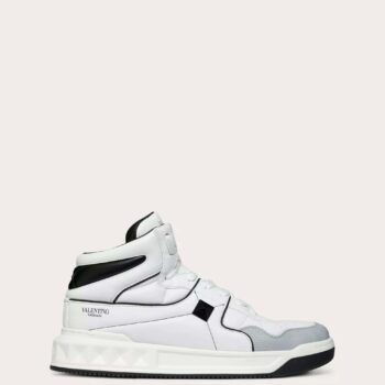 ONE STUD Mid-Top Calfskin Sneaker - VLS032