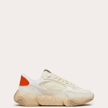 Valentino Garavani Bubbleback Mesh And Suede Sneaker - VLS035