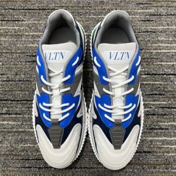 Low-Top Sneaker in Fabric and Calfskin Sneaker - VLS054