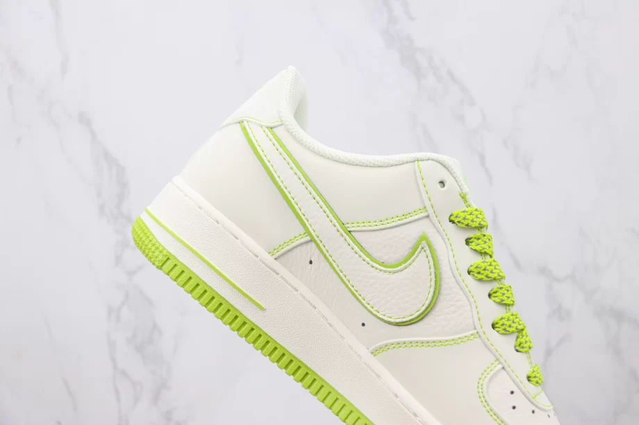 Nike Air Force 1 White and Neon - AF016