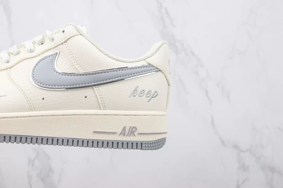 Nike AF1 Low "Keep" White Light Grey - AF037