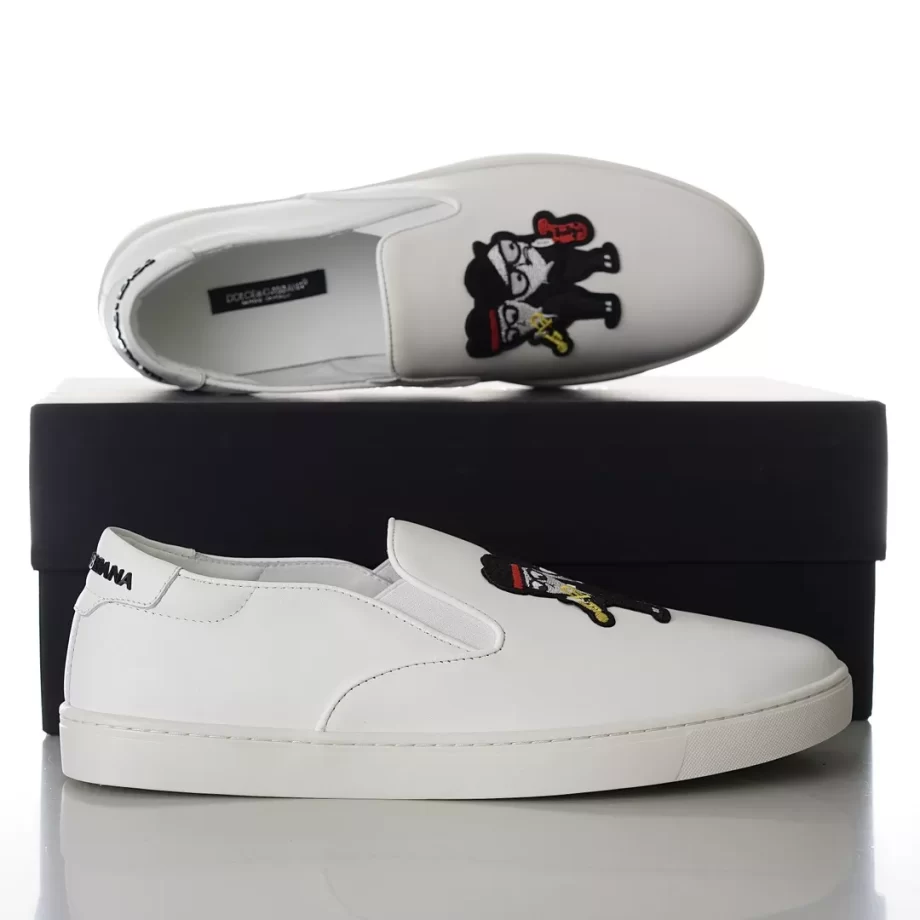 D&G Slip on White with unique shape - DG287