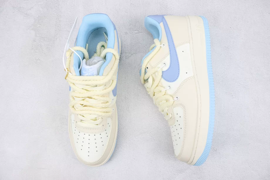 Nike Air Force 1 Cream Blue Sky - AF024