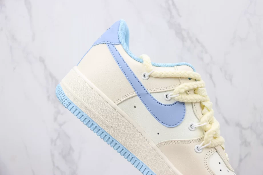 Nike Air Force 1 Cream Blue Sky - AF024