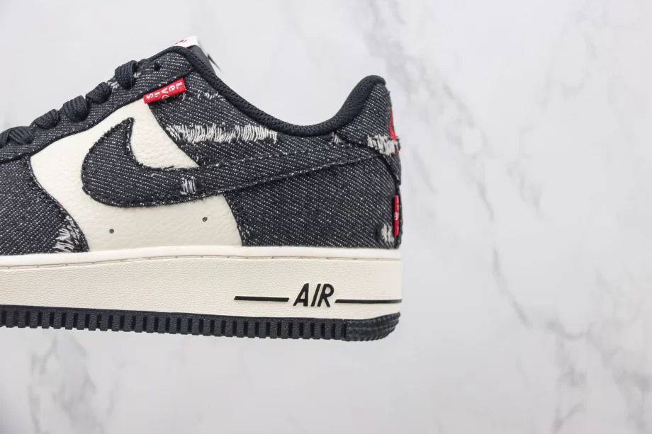 Nike Air Force 1 Low Black Denim - AF034