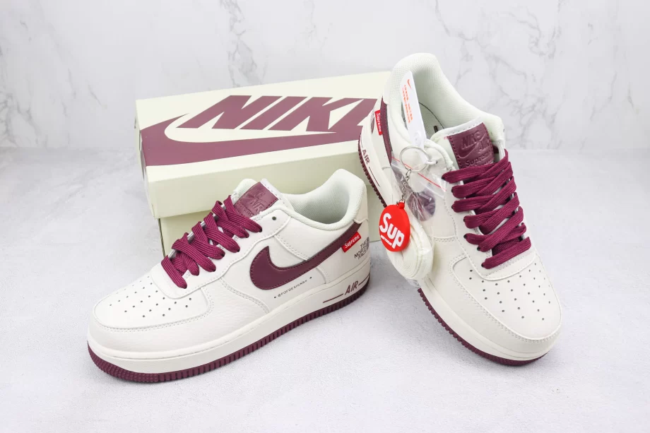 Nike AF1 Low "The North Face" White and Red - AF006