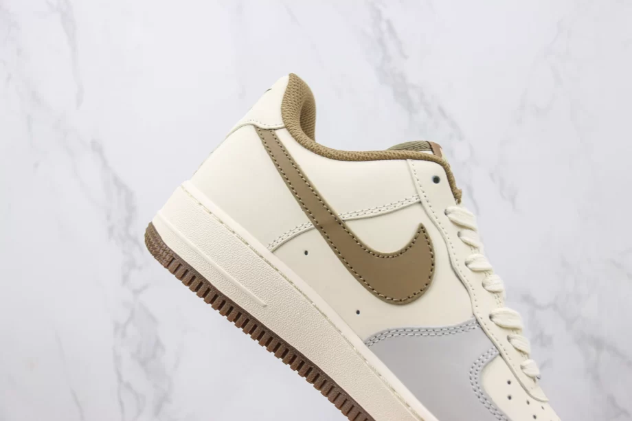 LV x Nike Air Force 1 Cream and Brown - AF012