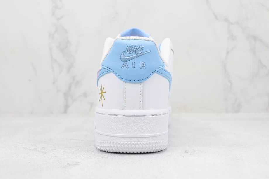 Nike Air Force 1 White Blue Pink - AF015