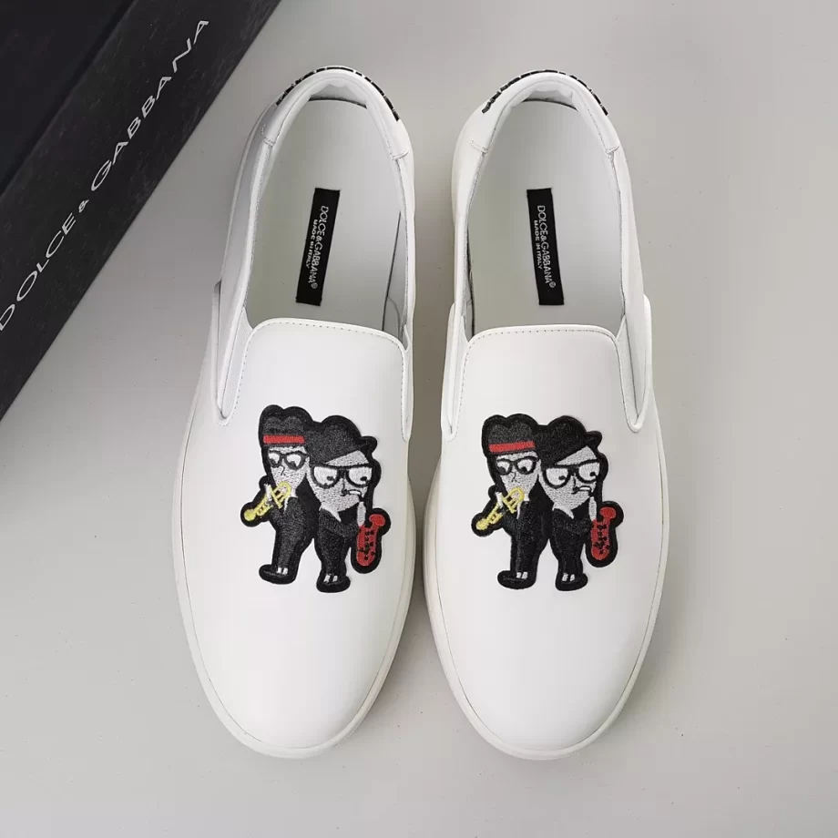 D&G Slip on White with unique shape - DG287