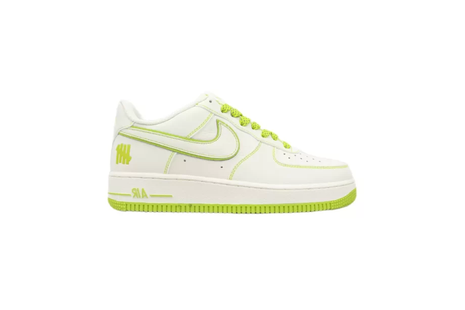 Nike Air Force 1 White and Neon - AF016