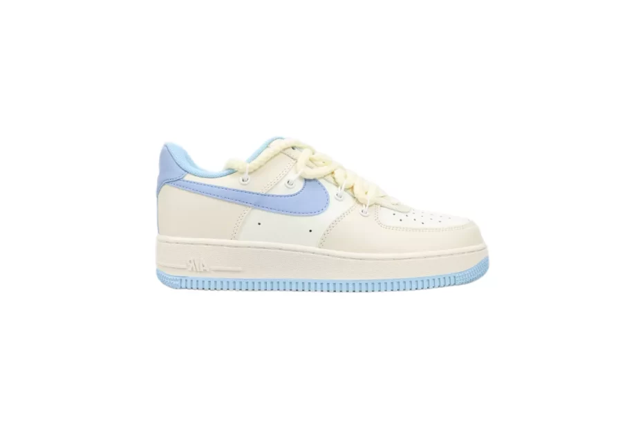 Nike Air Force 1 Cream Blue Sky - AF024