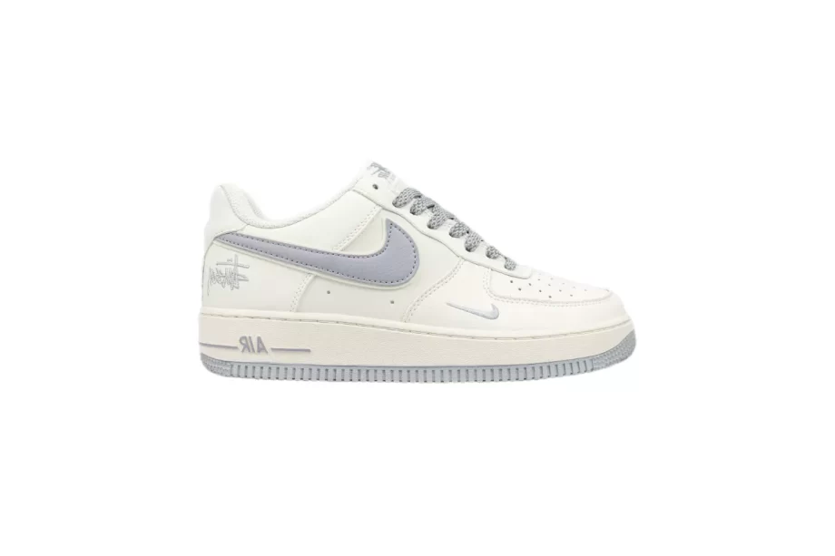 Nike Air Force 1 Low White Swoosh Grey - AF028