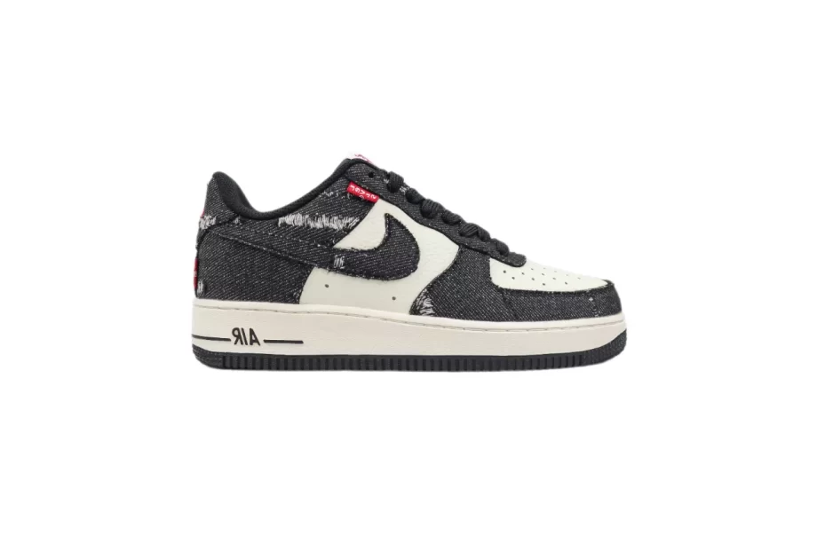 Nike Air Force 1 Low Black Denim - AF034