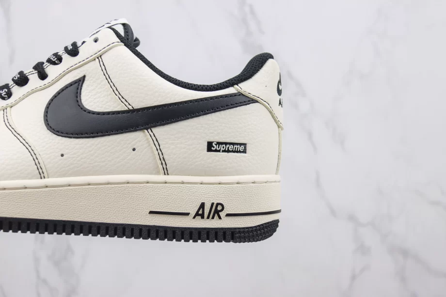 Supreme x AF1 07 Low White and Black 'Box Logo' - AF130