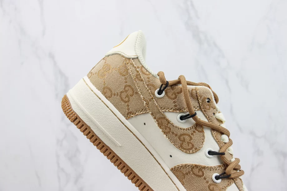 Gucci x Nike AF1 07 Low Brown Gold - AF102