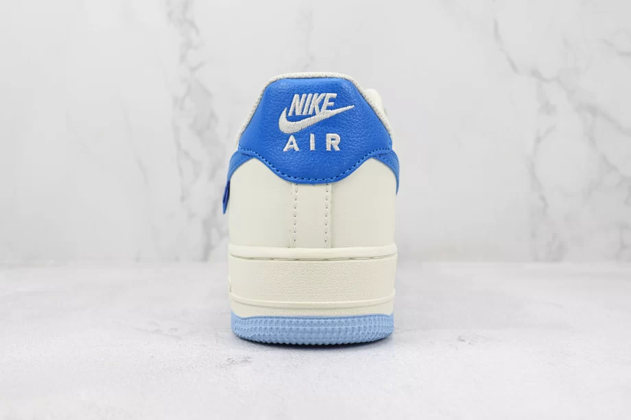 Nike AF1 Low in White Blue and Dark Blue - AF067