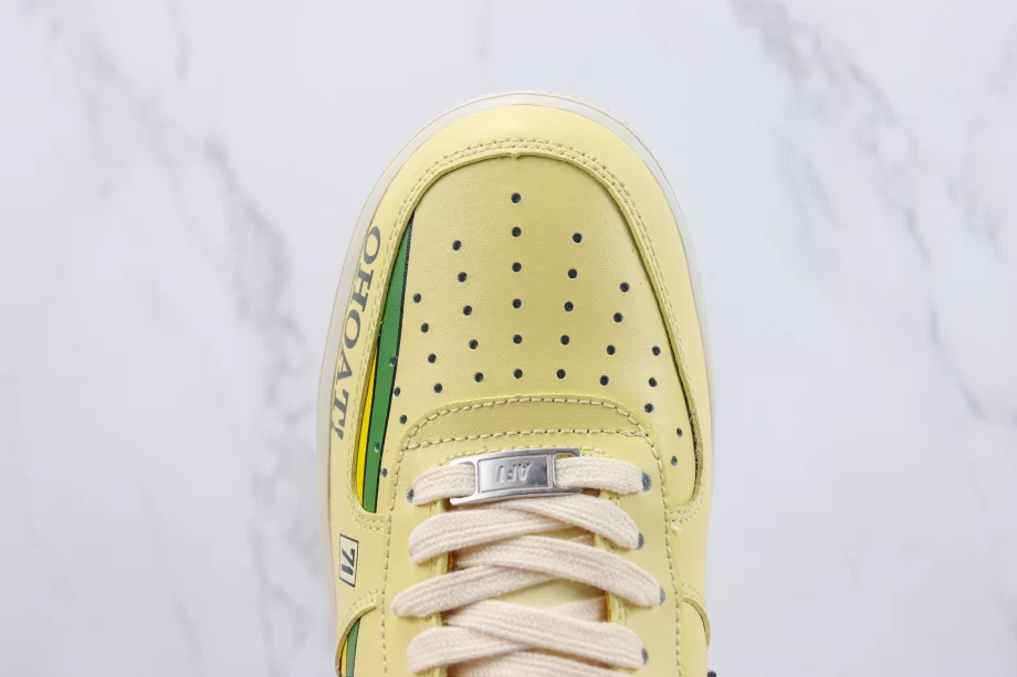 Nike AF1 Low ‘Federation Insurance’ Yellow Custom - AF093