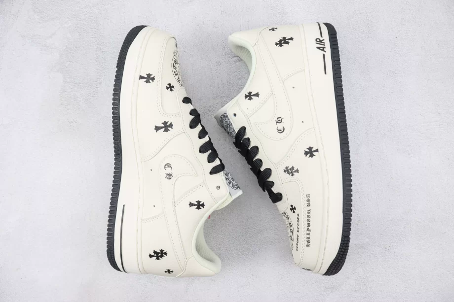 Nike AF1 Low x Chrome Hearts White Black - AF080