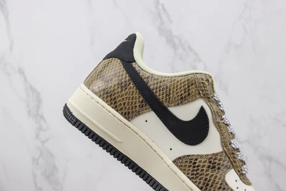 Nike Air Force 1 Low White Snake Brown Skin - AF081