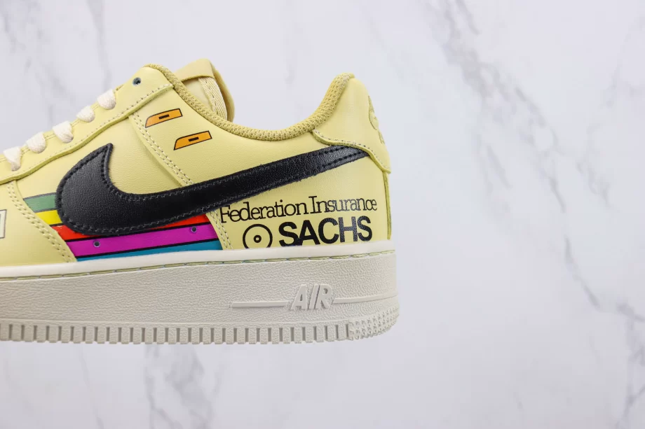 Nike AF1 Low ‘Federation Insurance’ Yellow Custom - AF093