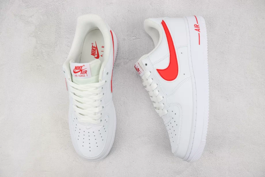 Nike Air Force 1 Low White Gym Red (GS) Kids' - AF057