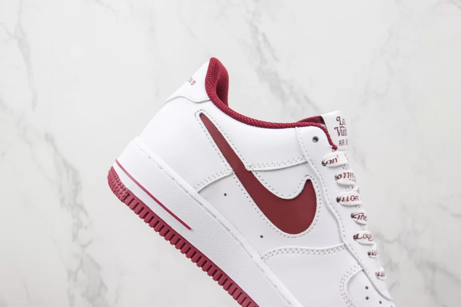 LV x Nike AF1 Low White Red 'The North Face' - AF044