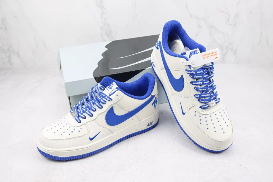 Nike Air Force 1 Medium Blue 'Supreme' - AF047