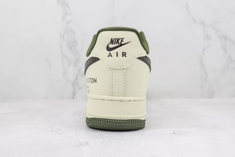 LV x Nike Air Force 1 Beige Army Green - AF059