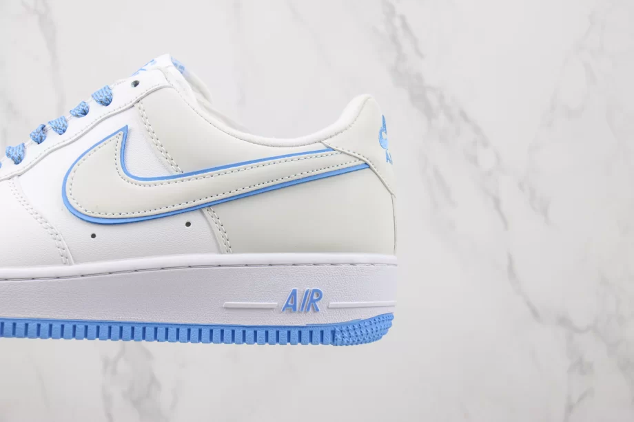 Nike AF1 Low White 'University Blue' Light Grey - AF085