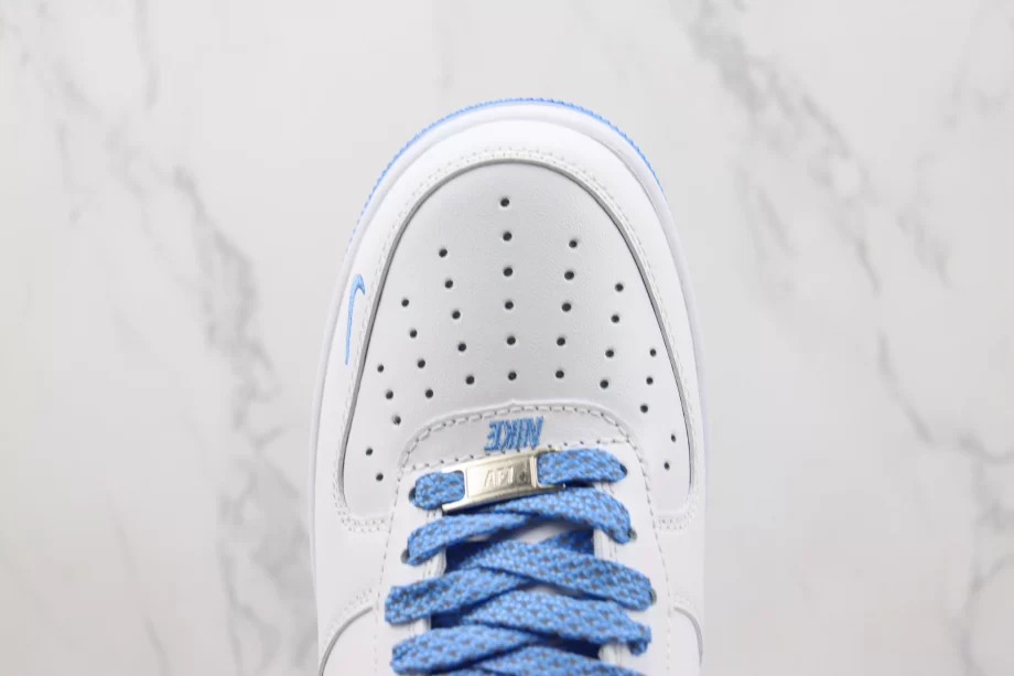 Nike AF1 Low White 'University Blue' Light Grey - AF085