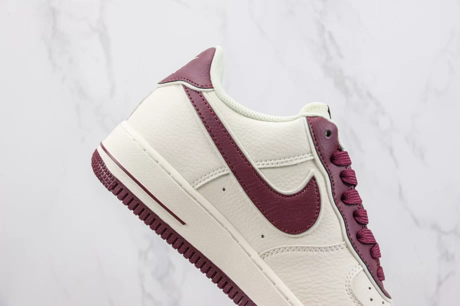 Nike AF1 Beige Dark Beetroot '40TH' - AF097