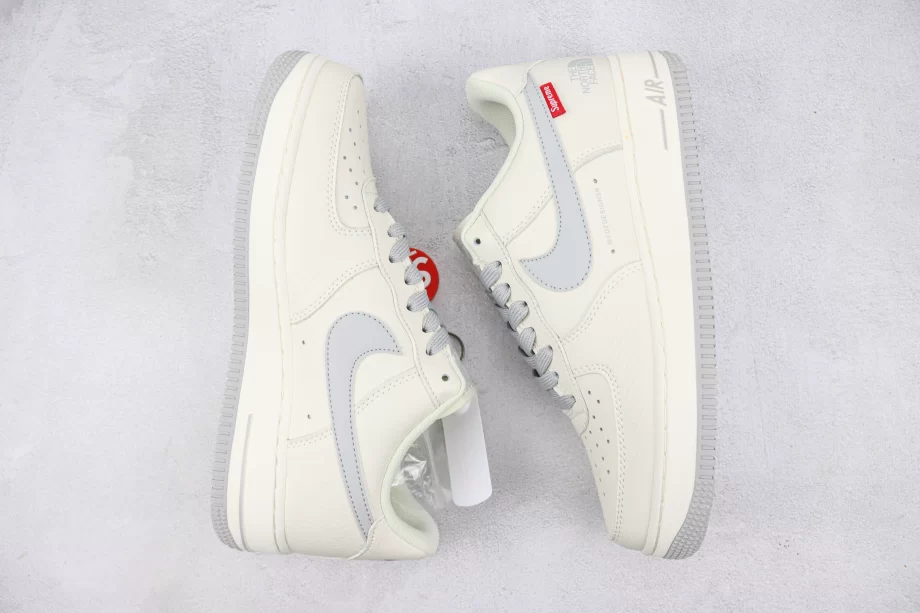 Supreme x The North Face x AF1 White Grey - AF086