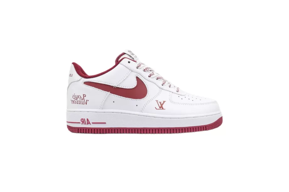 LV x Nike AF1 Low White Red 'The North Face' - AF044