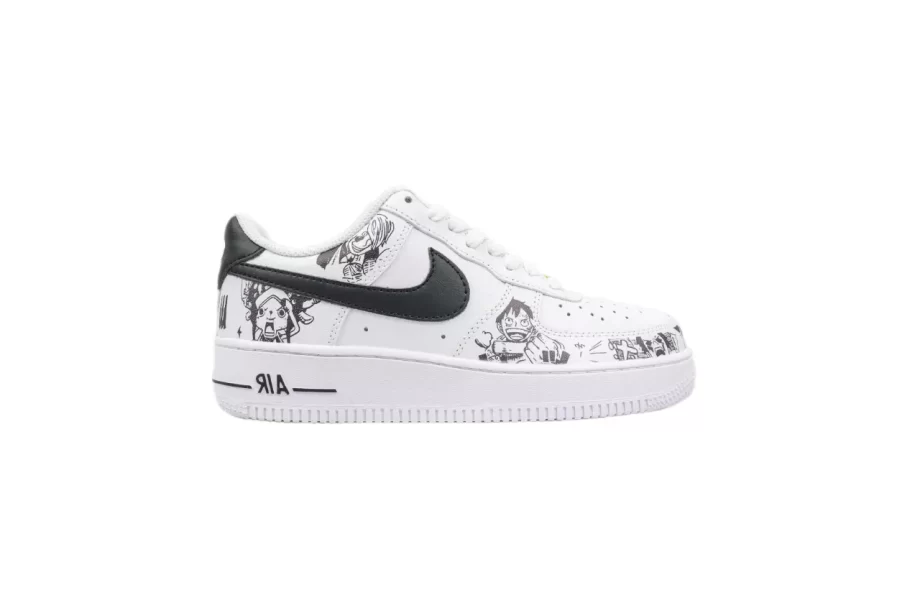 Nike Air Force 1 Low Black White One Piece - AF052