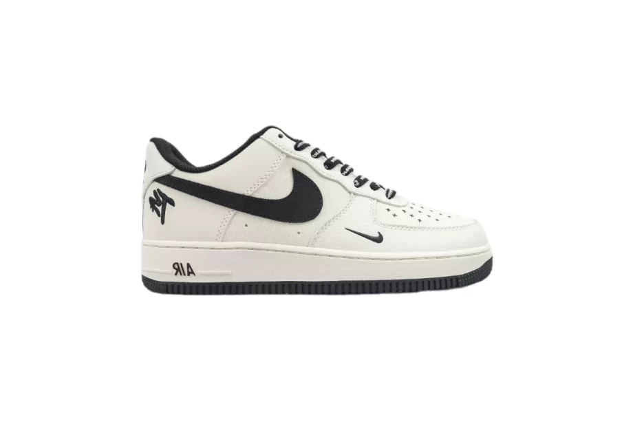 Nike AF1 Low Cream White Black 'Supreme' - AF079