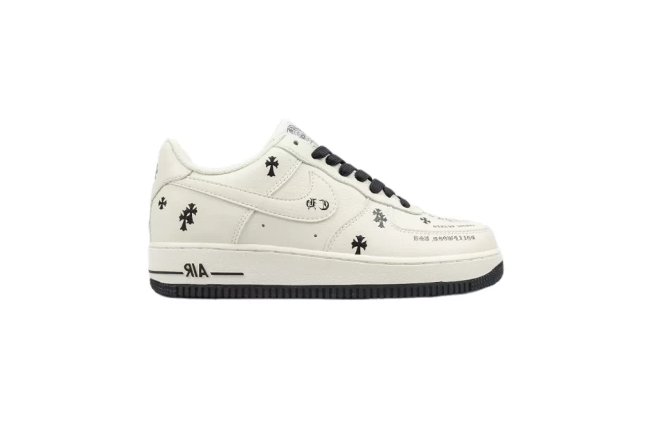 Nike AF1 Low x Chrome Hearts White Black - AF080