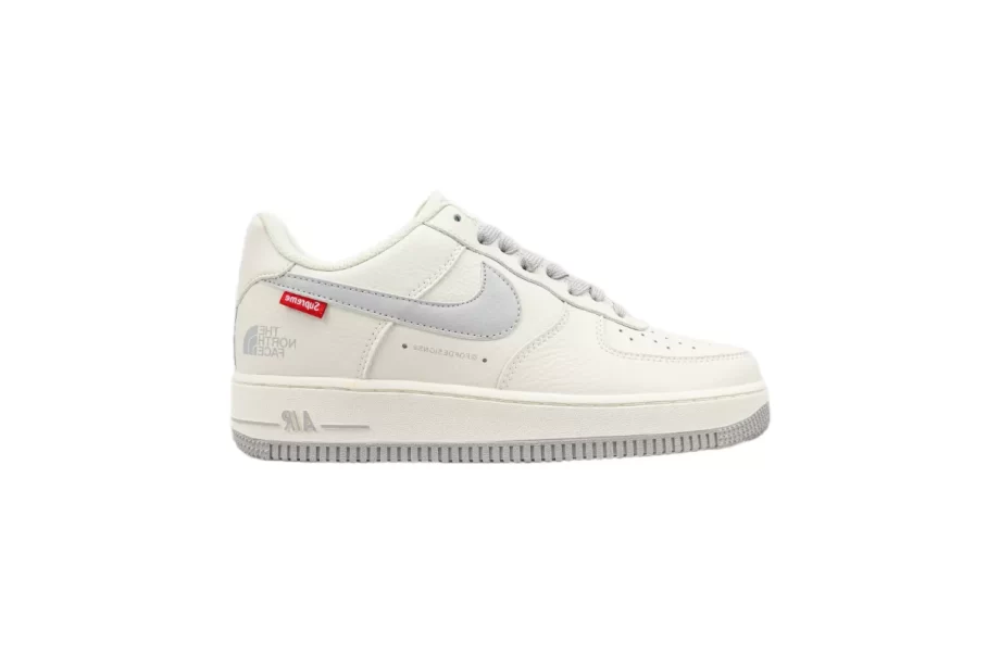 Supreme x The North Face x AF1 White Grey - AF086