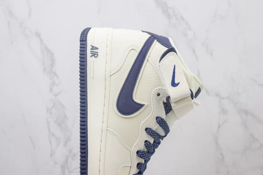 Nike Air Force 1 Mid White Deep Blue - AF171