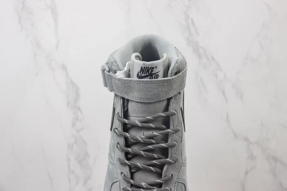 Nike Air Force 1 Mid Grey Black Swoosh - AF157