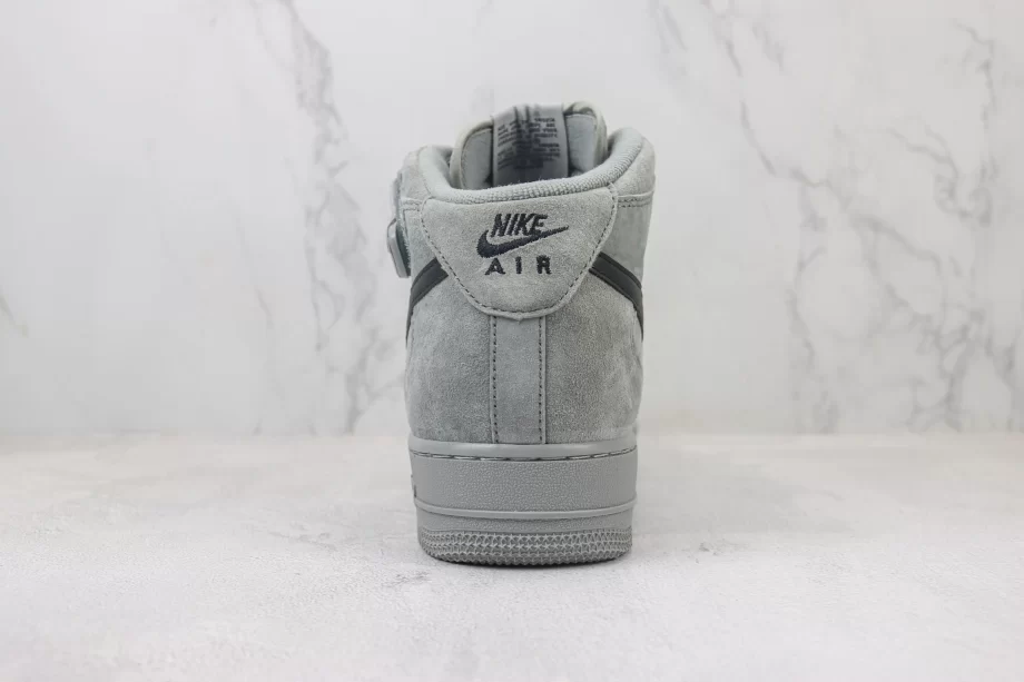 Nike Air Force 1 Mid Grey Black Swoosh - AF157